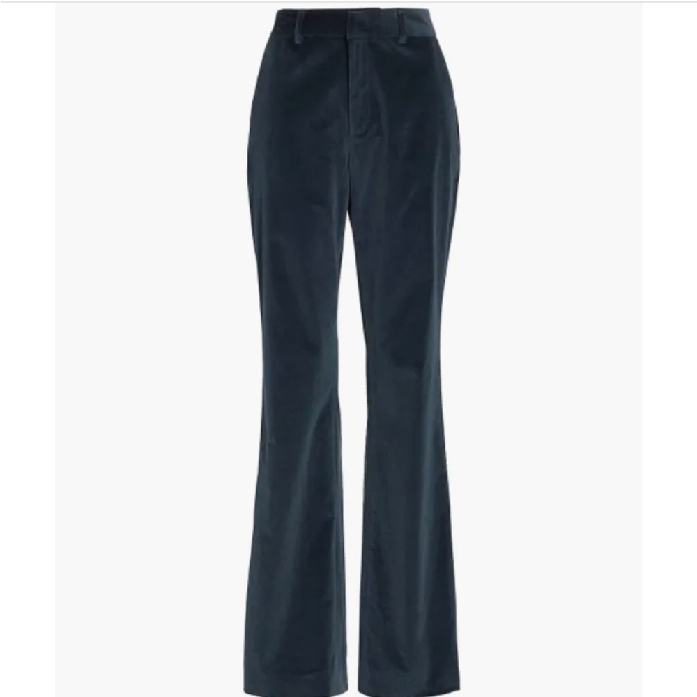 cinq a sept Navy Blue Flared Trousers